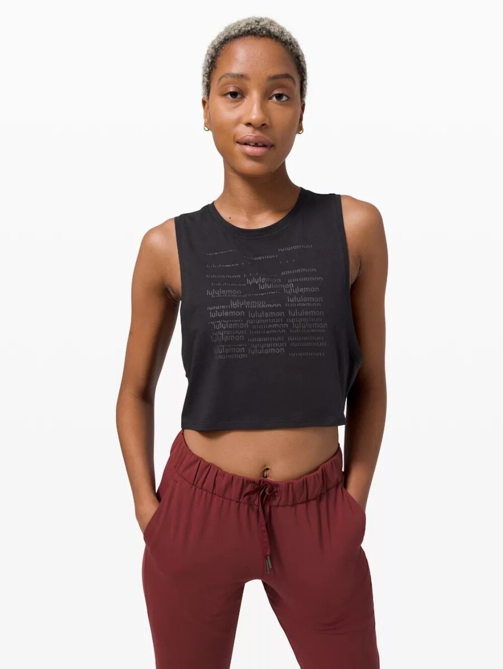 lululemon athletica Black  Muscle Love Crop Tank Size 4